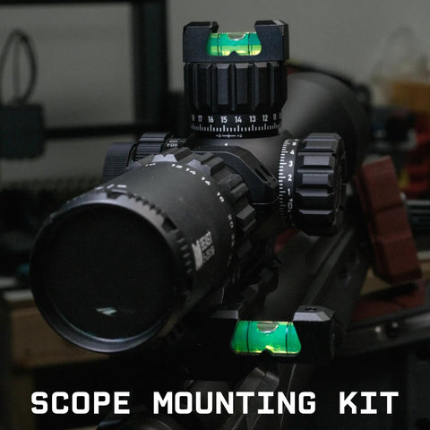 Scope Leveling Kit With Picatinny Bubble Levels For Quick Setup And Real Deal Precision On Your Rifle, Mounts On The Rail