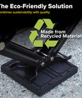 Universal RV Flex Leveling Pads Support For Jacks And Stabilizers Anti Sink Design keeps your camper solid on soft dirt or grass setup with black recycled material.