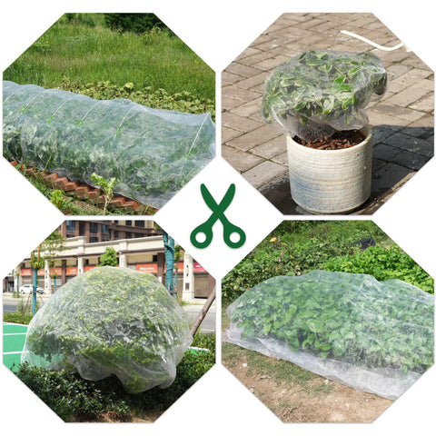 Ultra Fine Garden Mesh Netting Pest Barrier Ten By Fifty Feet White Plant Covers For Outdoor Patio Greenhouse Crops