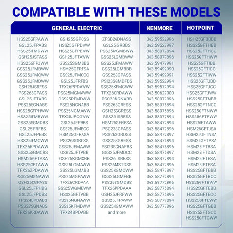 Compatible model list for Upgraded Fridge Defrost Heater With Metal Shield For GE And Kenmore Replaces AP3183311 914088 AH303781 EA303781