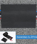 Carpet Cord Cover And Cable Protector Floor Strip For Commercial Office Carpets 59.06 Ft Black Easy Hook And Loop Cable Management