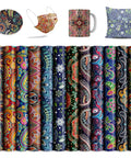 Sublimation Transfer Sheets Pack 12x12 Boho Pattern 12 Pcs Pre Printed Paper For Mug Heat Press Coasters And DIY T Shirts