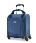 Underseat Carry On Spinner With USB Port, Ocean Color, Four Wheel Luggage For Quick Access Under Most Airline Seats, 360 Degree Rolling.