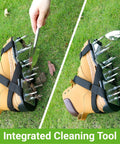 Preassembled Lawn Aerator Shoes With Metal Reinforced Base Plate And Anti Slip Straps, Adjustable Fit For US Sizes 6 To 12 in yard
