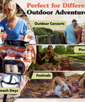 Picnic Backpack For Two With 14 Piece Insulated Cooler Set For Beach, Camping, And Parks used outdoors at concerts and picnics