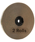 Clear Low Profile Reclosable Fastener Roll Crafted From Tough Polyolefin Tape With Interlocking Mushroom Heads, showing two rolls.
