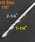 Two Pack Solid Carbide Drill Bit Set For Hardened Steel Built Tough For Metalwork With 118 Degree Four Facet Point Jobber Length