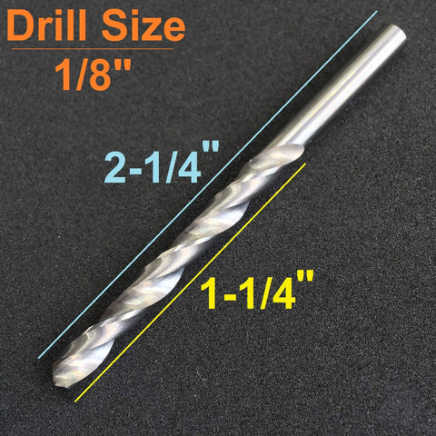 Two Pack Solid Carbide Drill Bit Set For Hardened Steel Built Tough For Metalwork With 118 Degree Four Facet Point Jobber Length