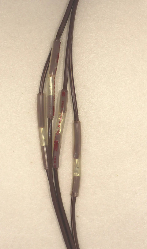 Direct Burial Wire Splice Kit For 18 To 14 AWG With Four Wire Connectors And Four Clear 3M Dual Wall Heat Shrinks