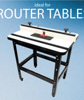 Beefed Up Heavy Duty Router Table Stand For Workshop With Ergonomic Height And Adjustable Feet, supports routers