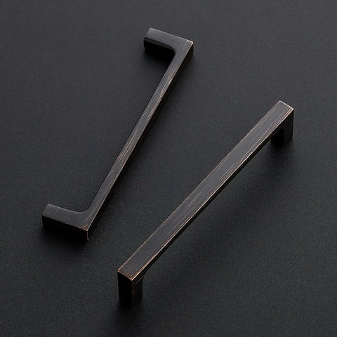 30 Pack Solid 5 Inch Square Cabinet Handles Oil Rubbed Bronze Drawer Pulls For Kitchen Cabinets Hardware Upgrade Durable Solid Metal Build