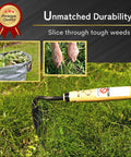 All Around Japanese Weeding Sickle Hand Hoe For Gardening With Razor Sharp Blade And Ergonomic Grip cutting grass