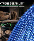 Close-up of Premium Tungsten Carbide Carving Wheel For Angle Grinder showcasing blue aggressive blades and durability features.
