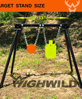 AR500 Steel Target System Kit With Stand Three Eighths Inch Thick Targets Includes 6 Inch Gong And 7 By 12 Inch Torso Plus 1 Stand