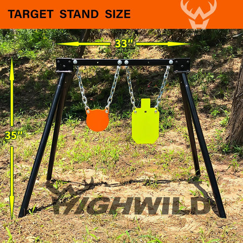 AR500 Steel Target System Kit With Stand Three Eighths Inch Thick Targets Includes 6 Inch Gong And 7 By 12 Inch Torso Plus 1 Stand