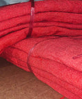 Red Shop Towels 200 Pack Heavy Duty Industrial Grade 13x14 Inches 100 Percent Cotton Rags For General Maintenance And Greasy Wipes Ideal For Auto Shop Mechanic Work displayed in folded stacks.