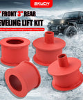 Red coil spring spacers for 3 Inch Front And Rear Lift Kit With Shock Extenders For Wrangler JK JKU 2007 2018 2WD 4WD
