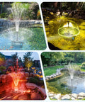 660GPH Pond Filter With RGB Auto Cycle LED Lights And Built In 40W Pump in use in various garden fountains and koi ponds
