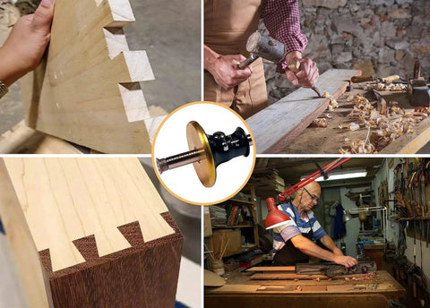 Badass Premium Wheel Marking Gauge For Woodworking Hella Precise Dovetail Scribe Cutter used on wood joints.