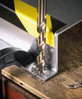 Cobalt M42 Drill Bit With Three Flat Shank Half Inch By Six Inch Pro Grade Heavy Duty Bit drilling metal plate