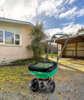 Mini Broadcast Spreader Cover With Clear PVC Window Waterproof 18.1 Inch By 16.1 Inch Fits Scotts Seed Spreader outdoors