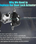 Rear Liftgate Lock Actuator With Cable Tailgate Latch Assembly Drop In For Dodge Grand Caravan And Journey, Jeep Grand Cherokee And More OE No 4589243AB Black