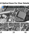 USB Global Shutter Camera Featuring 800P Monochrome Sensor, Ridiculously Smooth 120 To 640 Fps Ultra Slow Motion Video close-up of circuit board with optical zoom details.