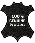 Image of 100% genuine leather label for Leather Draw Reins For Horses With 90 Inch Long Length 6 To 8 Inch Wide Leather And Web