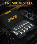 Premium 13 Piece Metric Hex Bit Socket Set With S2 Alloy Steel Bits and Hardened Chrome Vanadium Sockets in case