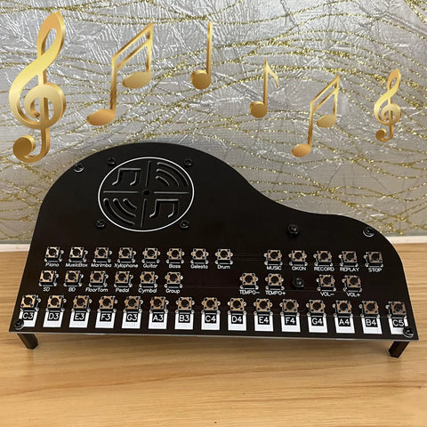 Hands On Soldering Practice Kit For Beginners And Hobbyists A DIY Electronics Project Learning Board with musical notes design