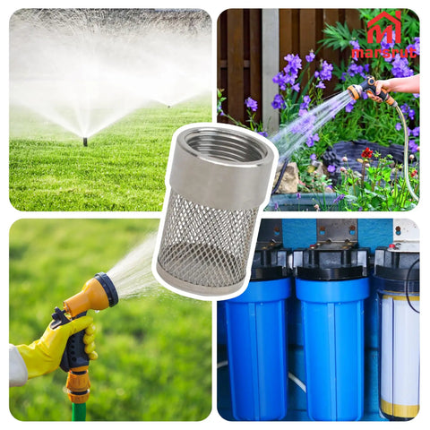 Garden Hose Inlet Strainer Filter G3/4 BSP For 3/4 Inch Pipe Fits 30mm Water Inlet, Suction Strainer for garden and irrigation use