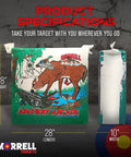 Youth Archery Bag Target For 18 Pound Practice, Field Point Arcade Target With 2 Sides And Over 20 Animal Targets, side view