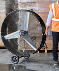 Beast Mode High Velocity 42 Inch Drum Fan Featuring 30,000 CFM High Speed And 21,000 CFM Low, 1/2 HP Motor, Heavy Duty on casters