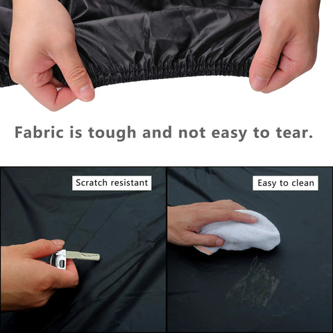 Durable heavy duty fabric of Waterproof Car Cover For All Weather Snowproof UV Protection Windproof Outdoor Full Car Cover For Sedan