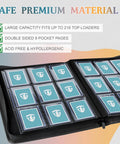 Toploader Binder For Trading Cards With 216 Card Capacity And 9 Pocket Sleeves For 3x4 Rigid Toploaders Built Tough Shield Design