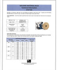 E71TGS Gasless Flux Core MIG Wire.030 In 2 Lb Spool For Carbon Steel All Positions product sheet with technical info and wire image.