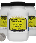 Fine Powder Lubricant For Precision Mechanisms Graphite Based 99.9% ACS Grade 325 Mesh 1.1 Lb Total In Three Space Saver Bottles