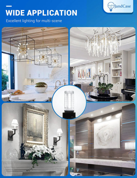 G9 LED Bulbs 5W Equal To 40W Halogen, 6000K Daylight White, 400 Lumens in chandeliers and home lighting applications