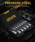 Torx Bit Socket Set 13-Piece Premium S2 Alloy Steel Bits T8 Through T60 with Hardened Chrome Vanadium Sockets in case