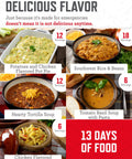 Image of Grab And Go Emergency Food Supply Bucket With 120 Servings Of Freeze Dried Meals For Camping And Backpacking, showcasing emergency meal options.
