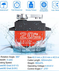 20Kg Digital RC Servo Motor With Metal Gear Waterproof High Torque For One Eighth And One Tenth Scale RC Cars And Robots DS3218
