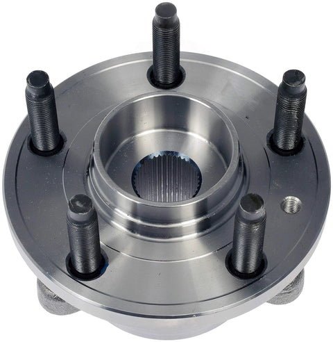 Complete Wheel Bearing And Hub Assembly Compatible With Ford Models, shown in close-up view, durable and precision fit.