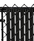 Ridged Slat Privacy Slat For 3 To 8 Foot Chain Link Fence Black Single Wall Bottom Locking Slat Durable United States Made