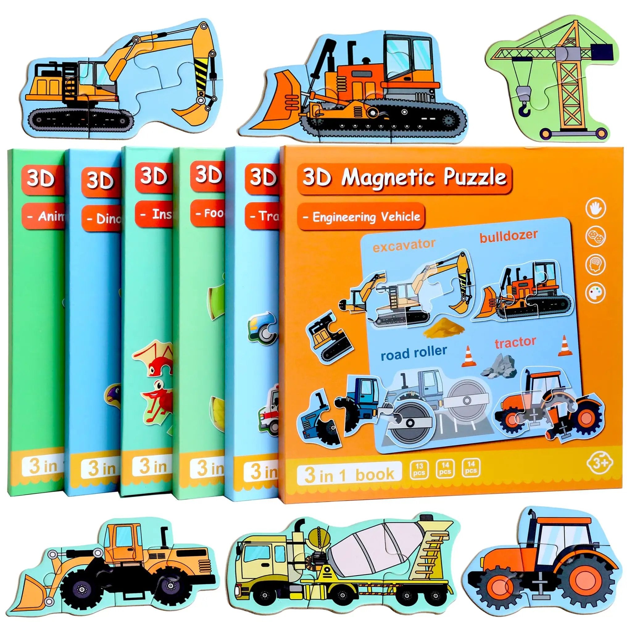 Travel Ready Magnetic Puzzles for Toddlers | 41 Piece Fun