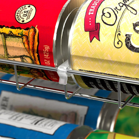 Absolute Kitchen Vibe Upgrade Slick Stackable Can Rack Organizer Holds Up To Thirty Six Cans Smooth Chrome Finish Saves Serious Cabinet Space And Keeps Your Pantry Stash Flawless And Easy To Grab Any Day Now