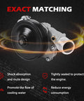 Badass Engine Water Pump With Seal Gasket Fits Range Rover Sport Discovery F Pace Jaguar Xf Xfr Xjr Lr4 3.0L 5.0L V8 2010 Through 2019 with design features