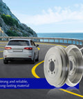 Two silver Centric C-Tek rear brake drums for Ford models