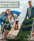 Cozy Plush Comfort Camping Sleeping Bag For Adults And Kids 32F To 65F Lightweight Compact Backpacking Gear Waterproof