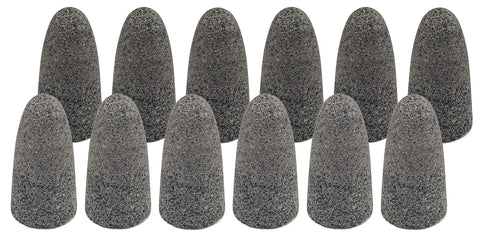 Zirconia Alumina Round Tip Portable Grinding Cone Type 16 Z20-S Pro Grade 1-1/2 Inch 2-1/2 Inch 5/8-11 Thread Pack Of 12