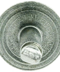 Close-up of a Large Flange Stainless Steel Blind Rivet 1/8 Inch By 3/8 Inch, showing the open end and flange